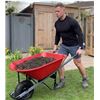Image 1 : Red Wheelbarrow With 6Pi3 Hoe in Box
