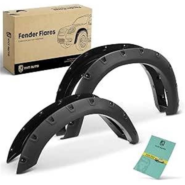 YHT Auto Fender Flares Set of 4, Pocket Bolt Riviera