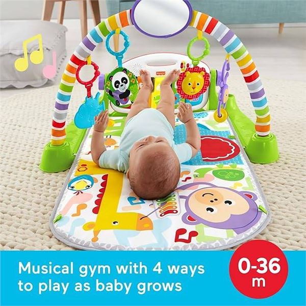 Fisher-Price Deluxe Kick & Play Piano Gym & Maracas