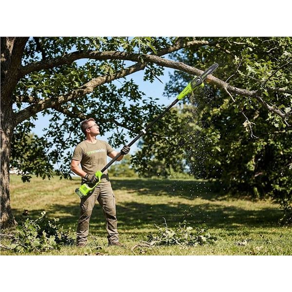 Greenworks 8-Inch Cordless Pole Saw Kit