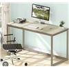 Image 1 : SHW 55-Inch ArtWork Solo Computer Desk, Maple