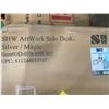 Image 4 : SHW 55-Inch ArtWork Solo Computer Desk, Maple