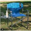 Image 1 : Timber Ridge Blue Folding Camp Chair with Table