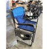 Image 5 : Timber Ridge Blue Folding Camp Chair with Table