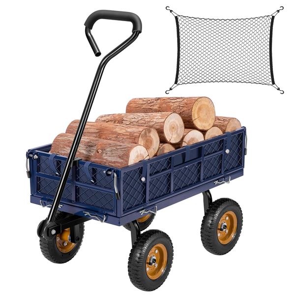 Vivosun Heavy-Duty Steel Dump Garden Cart
