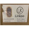 Image 3 : Linkaa Brass Oval LED Mirror 20in Backlit Stainless Steel