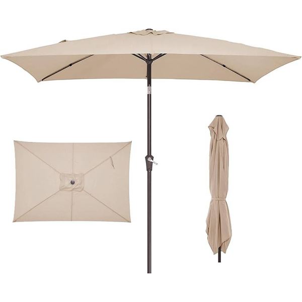 Lexary 6.5x10 ft Outdoor Patio Umbrella