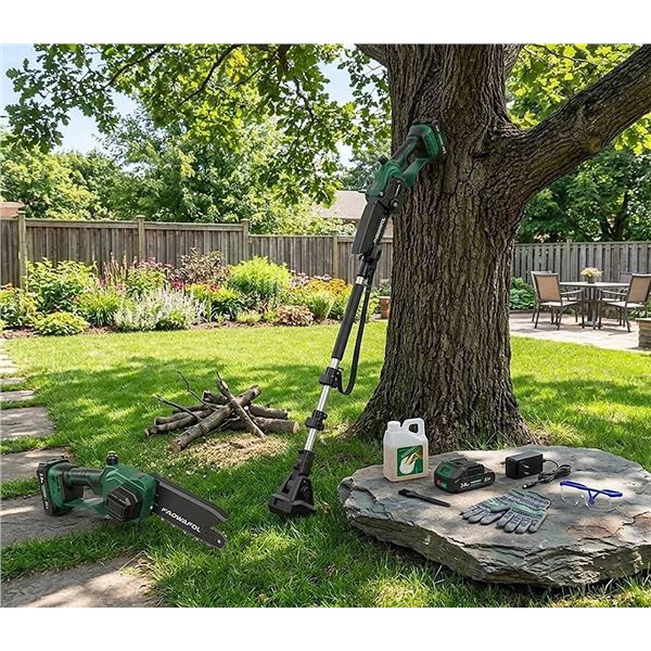PAOWAFOL 2-in-1 Electric Pole Saw for Tree Trimming