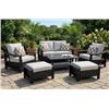 Image 1 : Bordeaux Conversation Set 7 Piece Patio Outdoor
