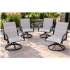 Image 2 : Churchill 5 Piece Dining Set With Swivel Chairs