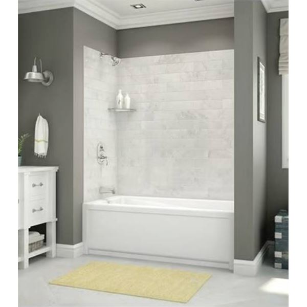 Maax Utile Shower Back Wall 6080 Carrara Finish