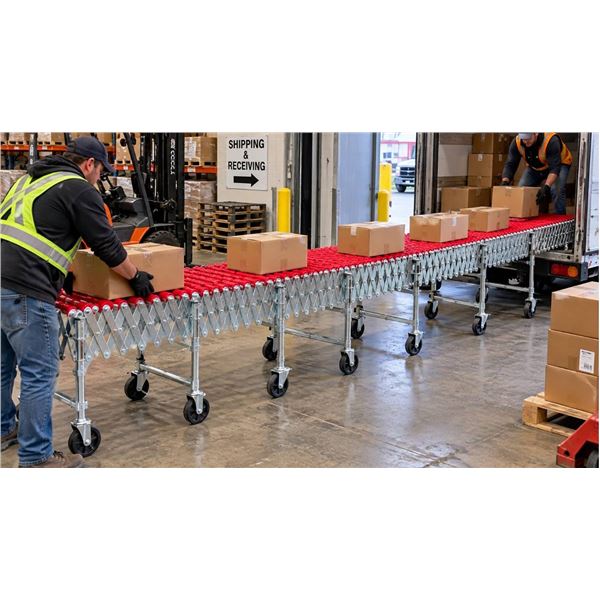 NestaFlex Flexible Skate Wheel Conveyer 24" Wide