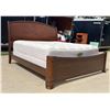Image 2 : KING-SIZED SLEIGH BED, MATTRESS, BOXSPRING, HEADBOARD, AND FOOTBOARD (MATCHES ARMOIRE IN LOT 2)