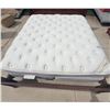 Image 8 : KING-SIZED SLEIGH BED, MATTRESS, BOXSPRING, HEADBOARD, AND FOOTBOARD (MATCHES ARMOIRE IN LOT 2)