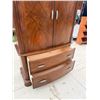 Image 11 : SOLID WOOD WOOD ARMOIRE/MEDIA WARDROBE - LOTS OF STORAGE (MATCHES KING BED IN LOT 1)
