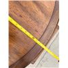 Image 5 : VINTAGE SOLID WOOD DOUBLE-PEDESTAL DINING TABLE WITH TWO LEAVES
