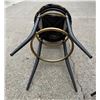 Image 10 : CONTEMPORARY METAL SWIVEL BARSTOOLS, PAIR