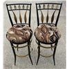 Image 1 : CONTEMPORARY METAL SWIVEL BARSTOOLS, PAIR