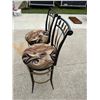 Image 3 : CONTEMPORARY METAL SWIVEL BARSTOOLS, PAIR