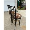 Image 7 : CONTEMPORARY METAL SWIVEL BARSTOOLS, PAIR