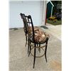 Image 8 : CONTEMPORARY METAL SWIVEL BARSTOOLS, PAIR