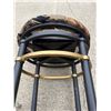 Image 9 : CONTEMPORARY METAL SWIVEL BARSTOOLS, PAIR