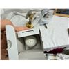 Image 15 : MID-CENTURY HUMPHREY WALL-MOUNTED GAS LAMPS WITH PYREX GLOBES; LOT OF 2