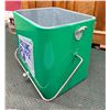Image 8 : VINTAGE ROLLING ROCK EXTRA PALE BEER GREEN METAL ADVERTISING ICE CHEST COOLER WITH A WHITE LID