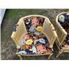 Image 10 : VINTAGE FRENCH COUNTRY STYLE CANED BARREL ARMCHAIR
