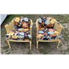 Image 1 : VINTAGE FRENCH COUNTRY STYLE CANED BARREL ARMCHAIR