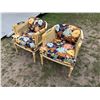 Image 2 : VINTAGE FRENCH COUNTRY STYLE CANED BARREL ARMCHAIR