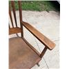 Image 9 : ANTIQUE SOLID OAK ROCKING CHAIR