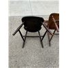 Image 6 : ANTIQUE WOOD SPINDLE BACK CHAIRS; LOT OF 2