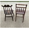 Image 7 : ANTIQUE WOOD SPINDLE BACK CHAIRS; LOT OF 2