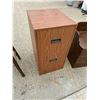 Image 4 : BAR STOOLS, FILE CABINET, AND WOODEN BENCH WITH STORAGE