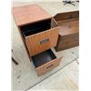 Image 5 : BAR STOOLS, FILE CABINET, AND WOODEN BENCH WITH STORAGE