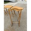 Image 10 : WOODEN STOOLS AND TV TRAY TABLES