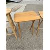 Image 7 : WOODEN STOOLS AND TV TRAY TABLES