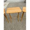 Image 8 : WOODEN STOOLS AND TV TRAY TABLES