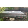 Image 10 : Single-Axle Utility Trailer with Wood Sides and Metal Tongue