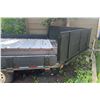 Image 11 : Single-Axle Utility Trailer with Wood Sides and Metal Tongue