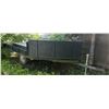 Image 2 : Single-Axle Utility Trailer with Wood Sides and Metal Tongue