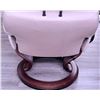 Image 9 : Ekornes Stressless Leather Recliner with Ottoman and Adjustable Tray Table