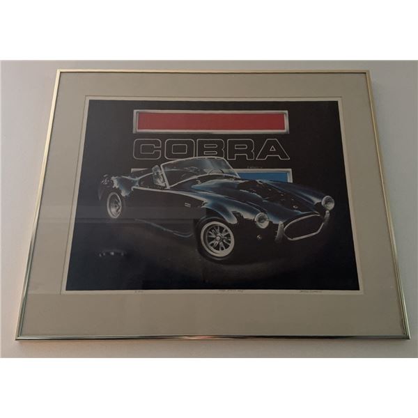 Framed Print 'The First One' Shelby Cobra by Tim Williams, 91/353