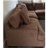 Image 7 : Sectional Sofa with Microfiber Upholstery and Storage Ottoman