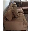 Image 8 : Sectional Sofa with Microfiber Upholstery and Storage Ottoman