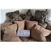 Image 9 : Sectional Sofa with Microfiber Upholstery and Storage Ottoman