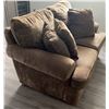 Image 3 : Two-Seat Soft Fabric Couch With Cushions