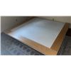 Image 2 : Lightwood Bedroom Set with King Platform, Two Dressers, and Shelf