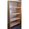 Image 7 : Lightwood Bedroom Set with King Platform, Two Dressers, and Shelf